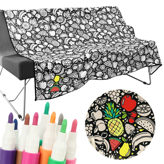 DIY Coloring Blanket with Markers