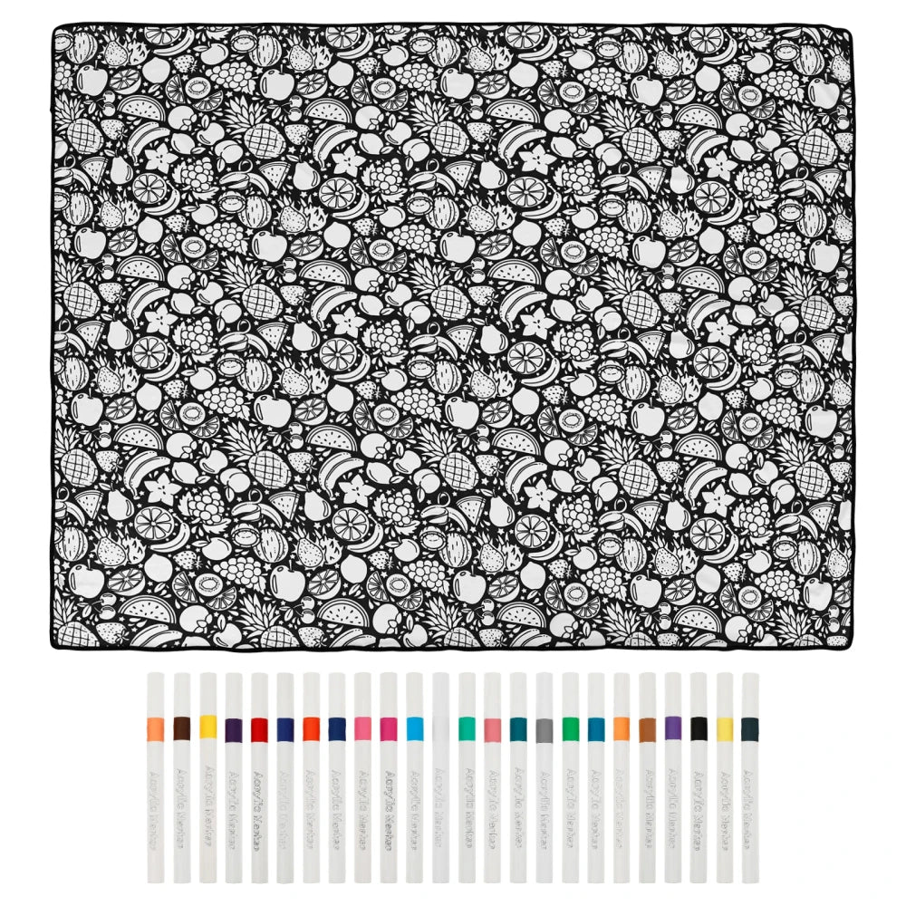 DIY Coloring Blanket with Markers