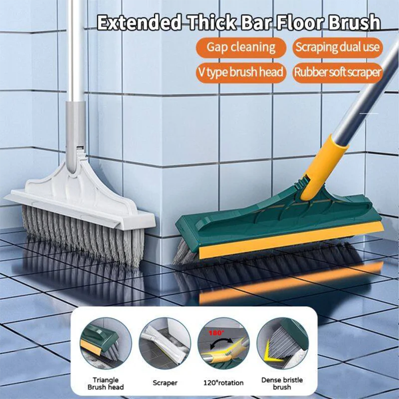 Gapzy V-shaped bristle head with rubber squeegee