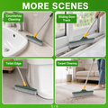 Gapzy brush shown cleaning countertops, sliding door tracks, toilet edges, and carpet